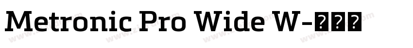 Metronic Pro Wide W字体转换